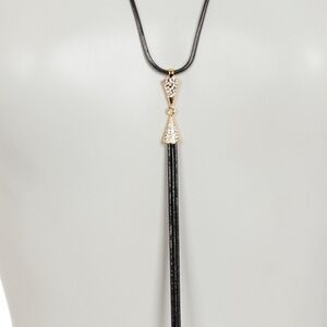 Botkier Crystal Tassel Pendant Necklace